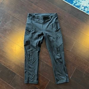 Lululemon Cropped Running Leggings with Pockets